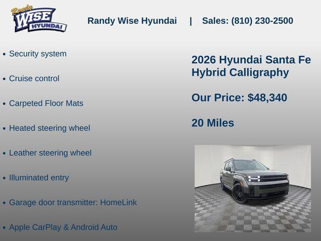 2026 Hyundai SANTA FE HYBRID Calligraphy