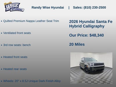 2026 Hyundai SANTA FE HYBRID Calligraphy