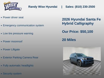 2026 Hyundai SANTA FE HYBRID Calligraphy