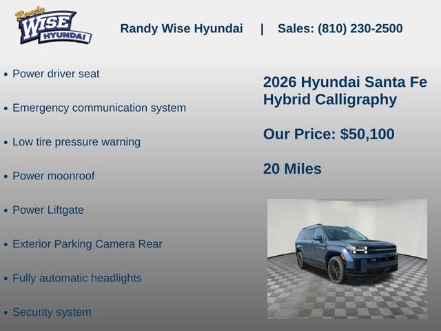 2026 Hyundai SANTA FE HYBRID Calligraphy