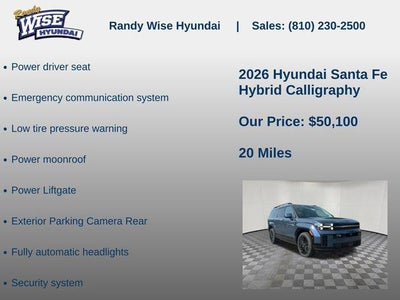2026 Hyundai SANTA FE HYBRID Calligraphy