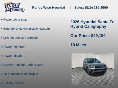2026 Hyundai SANTA FE HYBRID Calligraphy