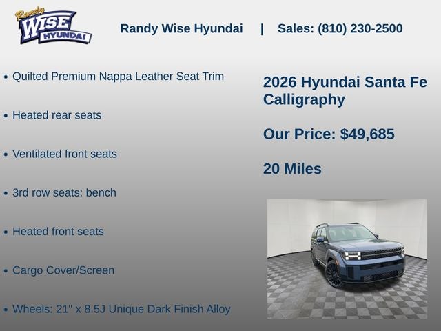 2026 Hyundai SANTA FE Calligraphy AWD