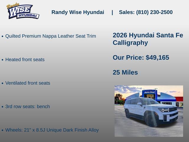 2026 Hyundai SANTA FE Calligraphy AWD