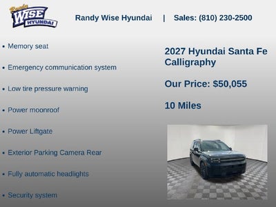 2027 Hyundai SANTA FE Calligraphy AWD