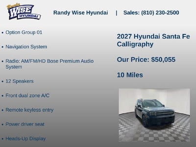 2027 Hyundai SANTA FE Calligraphy AWD