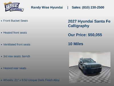 2027 Hyundai SANTA FE Calligraphy AWD