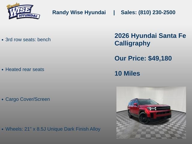 2026 Hyundai SANTA FE Calligraphy AWD