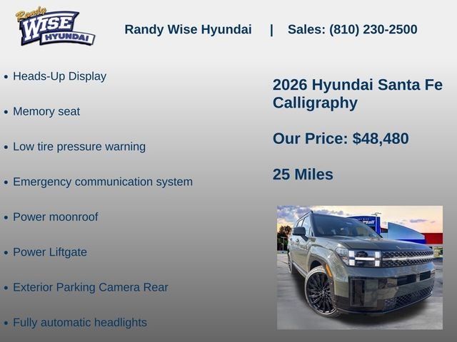 2026 Hyundai SANTA FE Calligraphy AWD