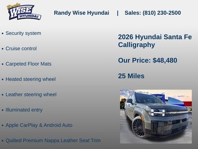 2026 Hyundai SANTA FE Calligraphy AWD
