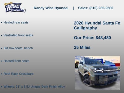 2026 Hyundai SANTA FE Calligraphy AWD