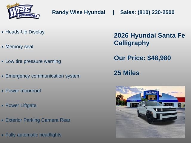 2026 Hyundai SANTA FE Calligraphy AWD