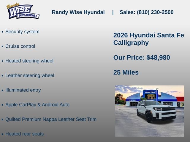 2026 Hyundai SANTA FE Calligraphy AWD