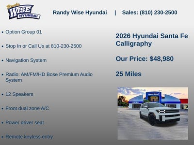 2026 Hyundai SANTA FE Calligraphy AWD