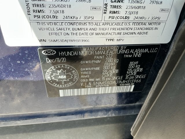 2021 Hyundai SANTA FE SEL