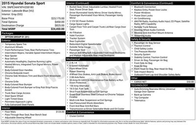2015 Hyundai SONATA Sport