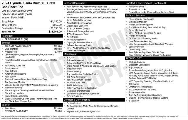 2024 Hyundai SANTA CRUZ SEL
