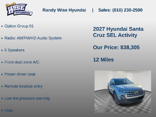 2027 Hyundai SANTA CRUZ SEL Activity AWD