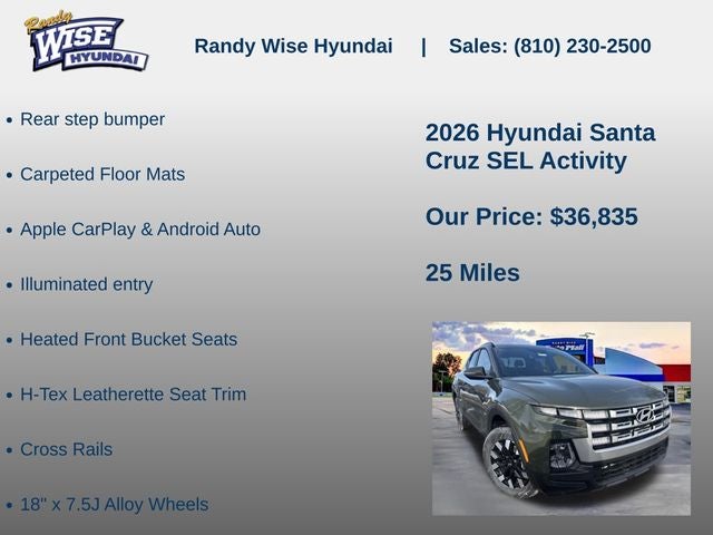 2026 Hyundai SANTA CRUZ SEL Activity AWD