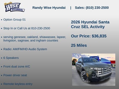 2026 Hyundai SANTA CRUZ SEL Activity AWD