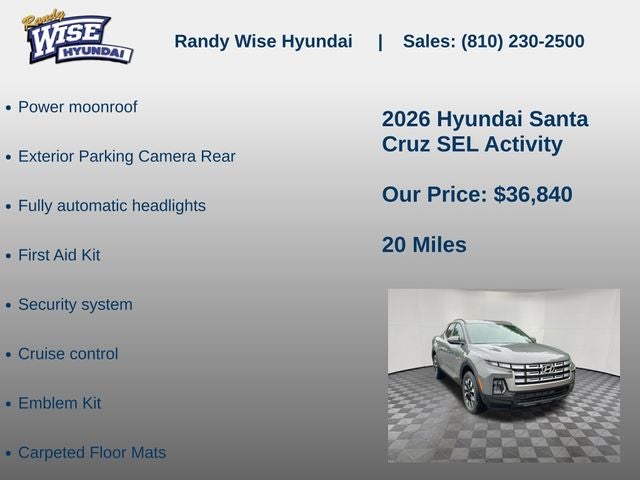 2026 Hyundai SANTA CRUZ SEL Activity AWD