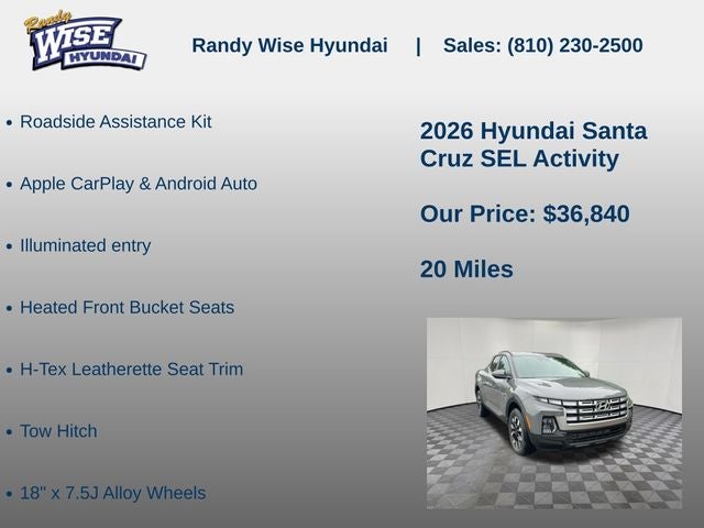 2026 Hyundai SANTA CRUZ SEL Activity AWD