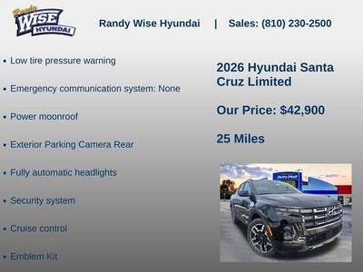 2026 Hyundai SANTA CRUZ Limited