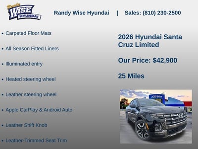 2026 Hyundai SANTA CRUZ Limited