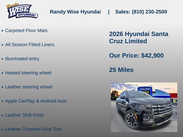 2026 Hyundai SANTA CRUZ Limited