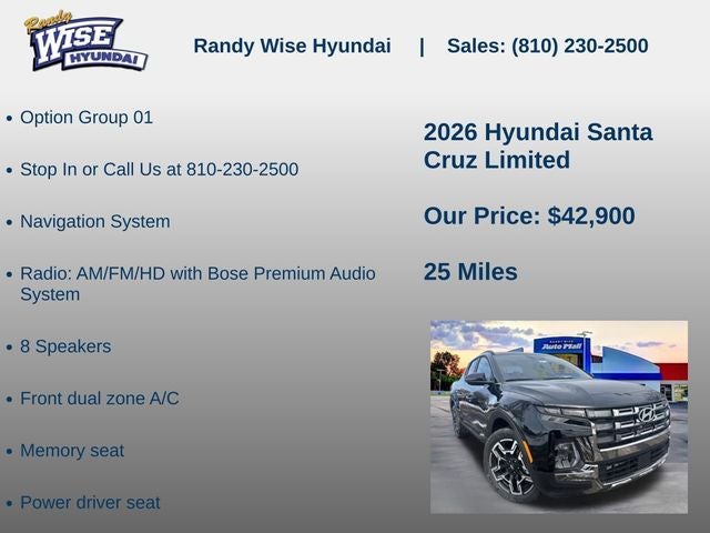 2026 Hyundai SANTA CRUZ Limited