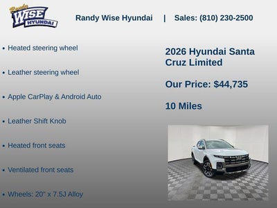 2026 Hyundai SANTA CRUZ Limited