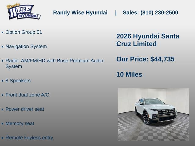 2026 Hyundai SANTA CRUZ Limited