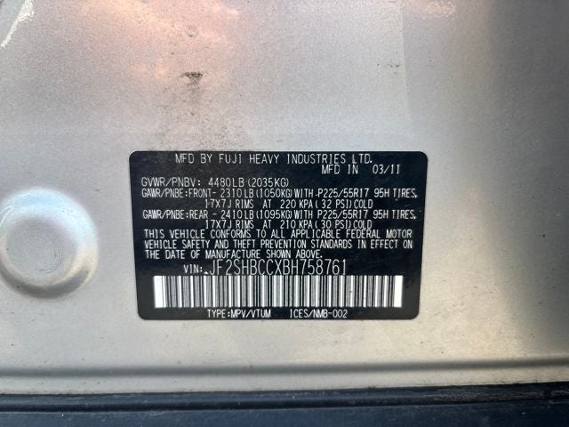 2011 Subaru Forester 2.5X Premium