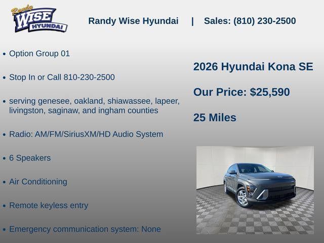 2026 Hyundai KONA SE FWD