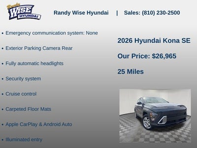 2026 Hyundai KONA SE AWD