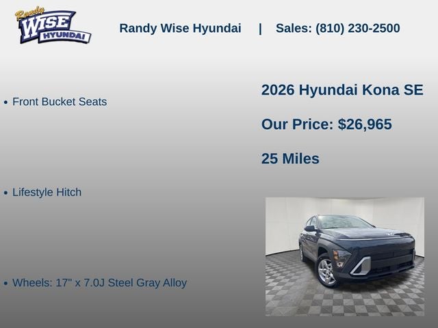 2026 Hyundai KONA SE AWD