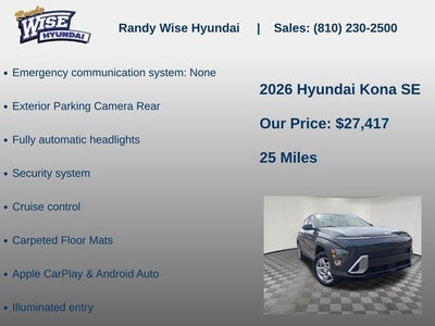 2026 Hyundai KONA SE AWD