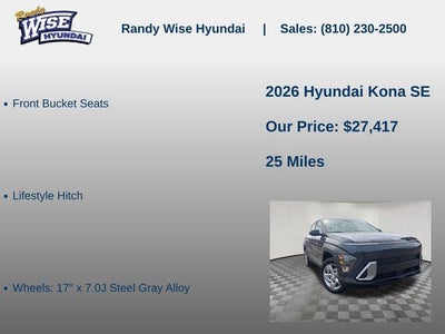 2026 Hyundai KONA SE AWD