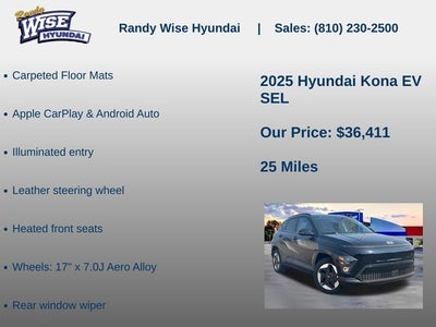 2025 Hyundai KONA ELECTRIC SEL
