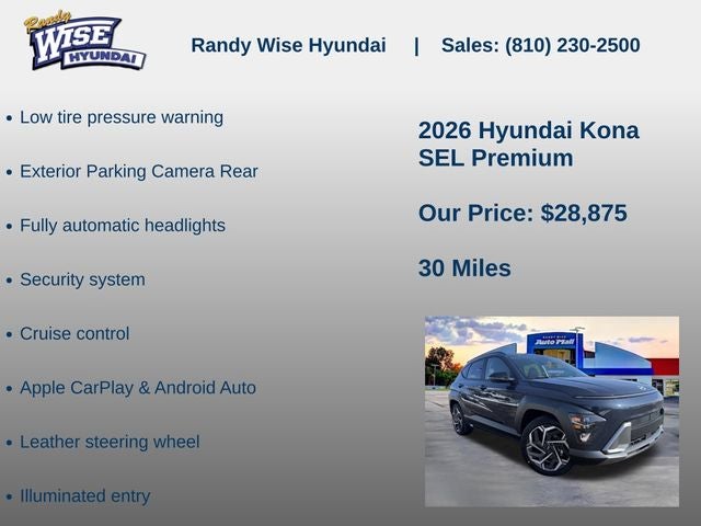 2026 Hyundai KONA SEL Premium FWD