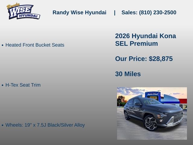 2026 Hyundai KONA SEL Premium FWD