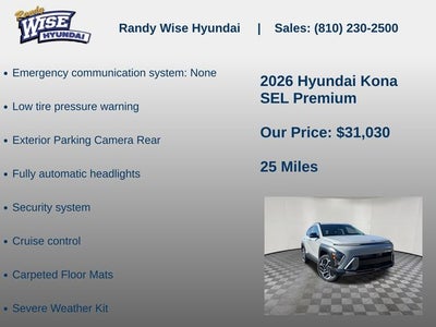 2026 Hyundai KONA SEL Premium AWD