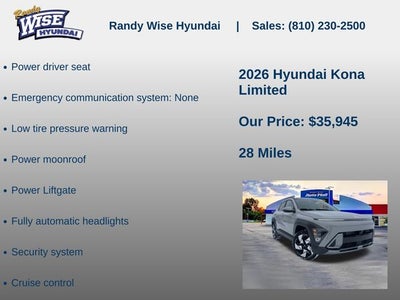 2026 Hyundai KONA Limited AWD