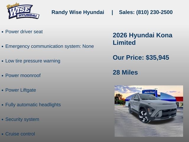 2026 Hyundai KONA Limited AWD