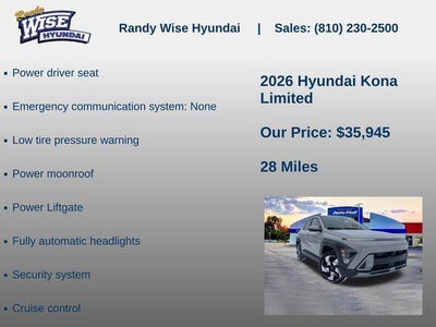 2026 Hyundai KONA Limited AWD