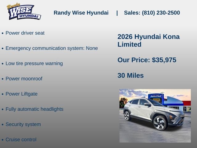 2026 Hyundai KONA Limited AWD