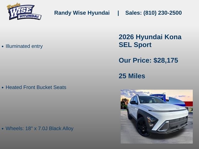2026 Hyundai KONA SEL Sport AWD