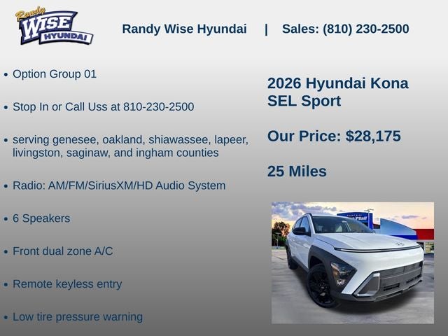 2026 Hyundai KONA SEL Sport AWD