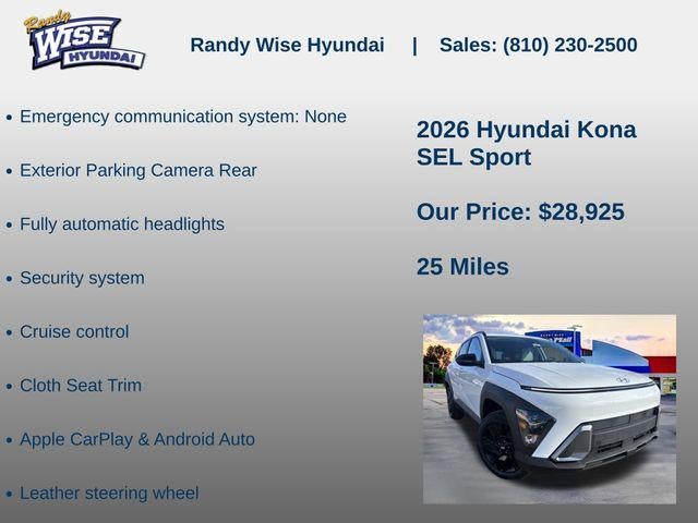 2026 Hyundai KONA SEL Sport AWD