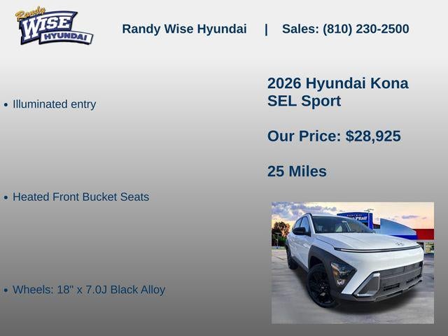 2026 Hyundai KONA SEL Sport AWD